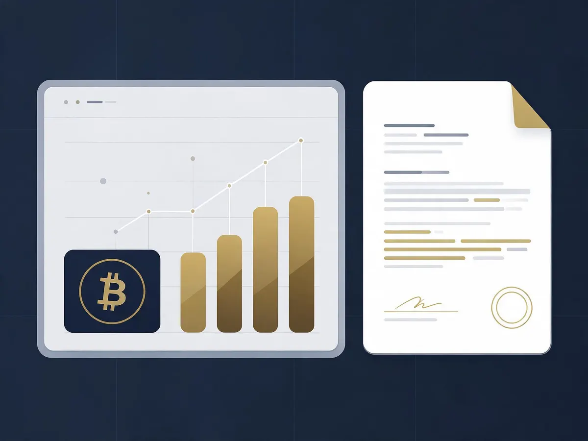 Illustration of a casino affiliate dashboard showing tiered revenue share bands and a crypto payout